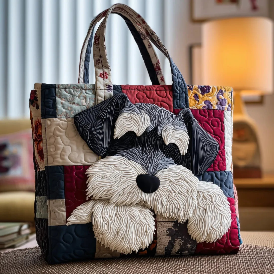 Bolso Hecho a Mano con Schnauzer