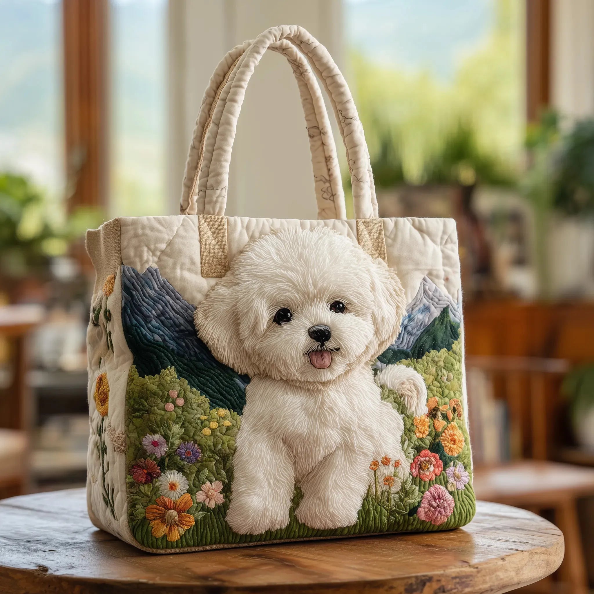 Bolsa Hecha a Mano con Motivo de Perro