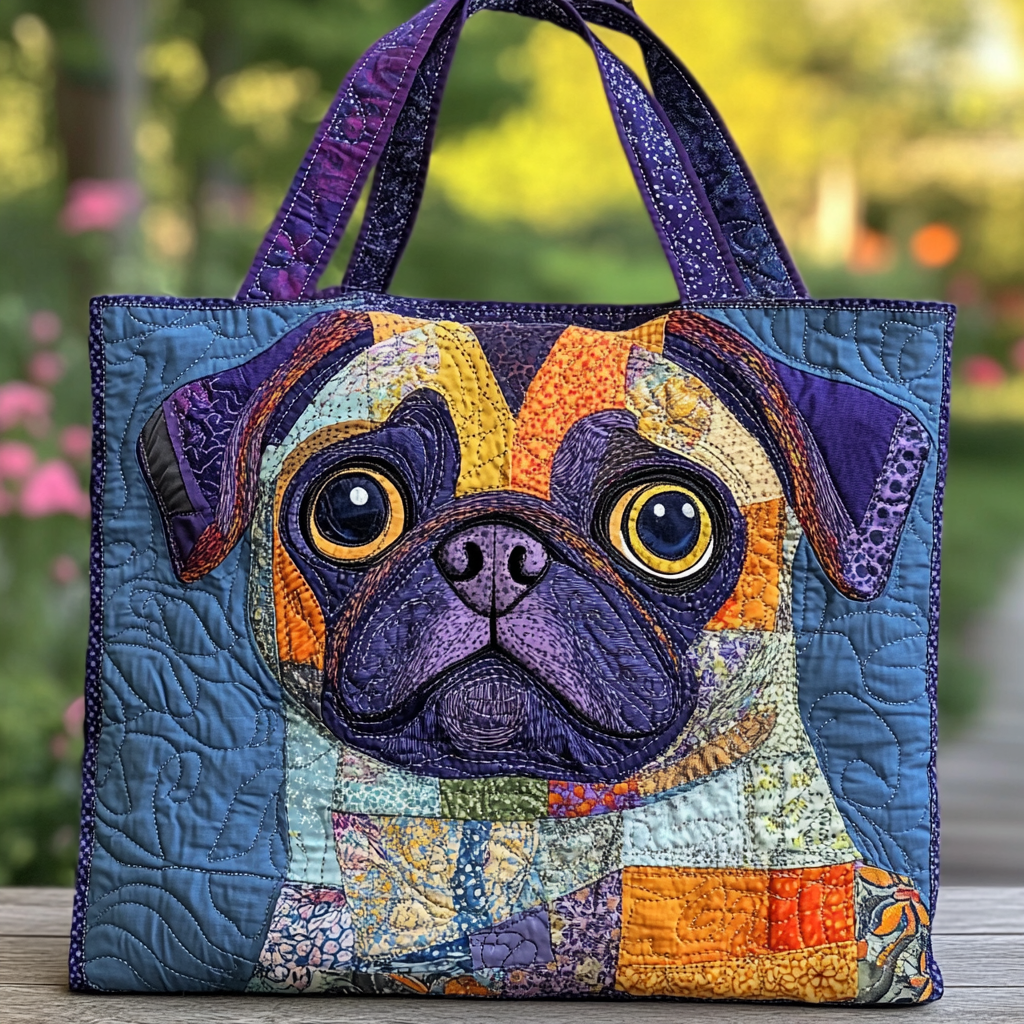 Vesela Pug Prošivena Torba