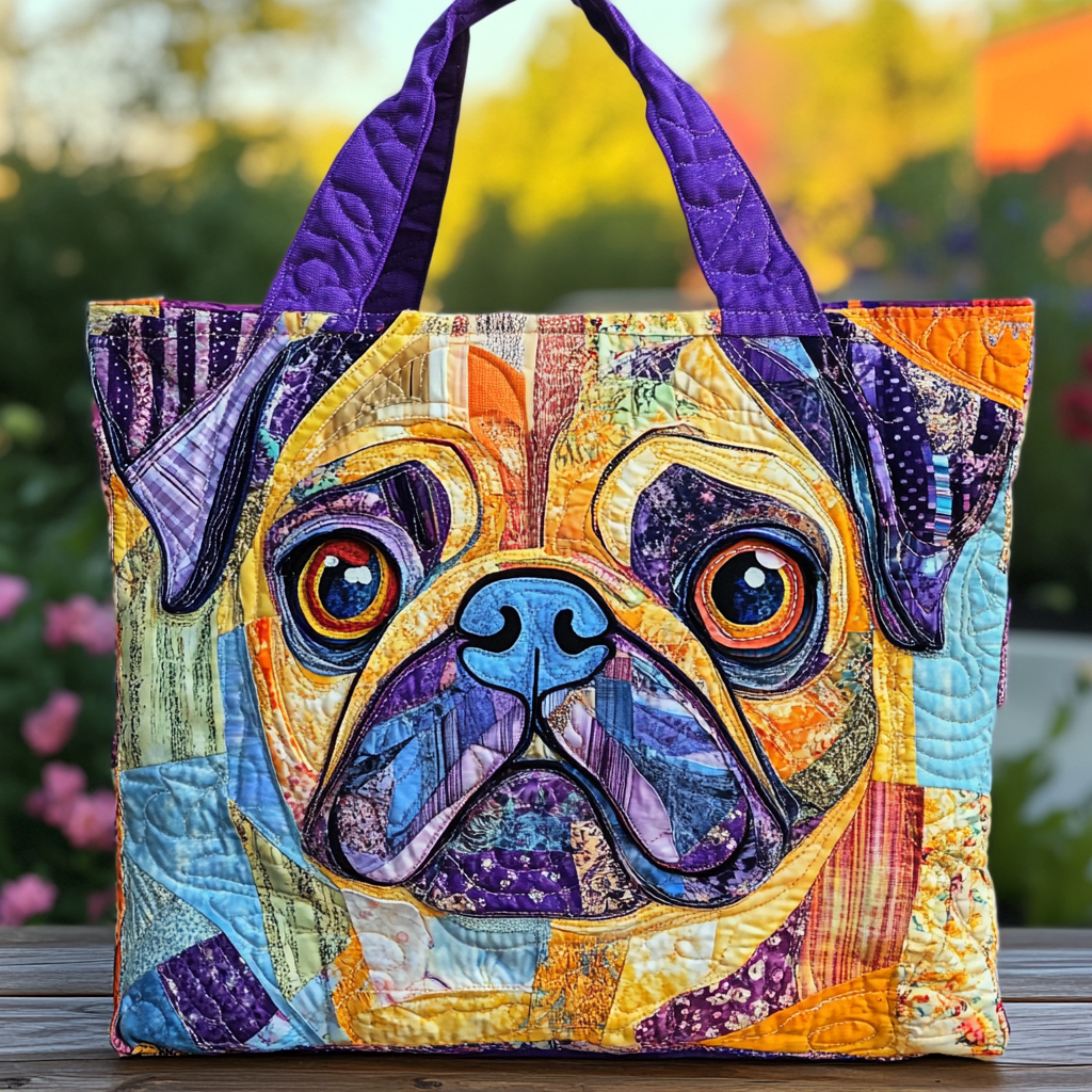 Razigrana Pug Prošivena Torba