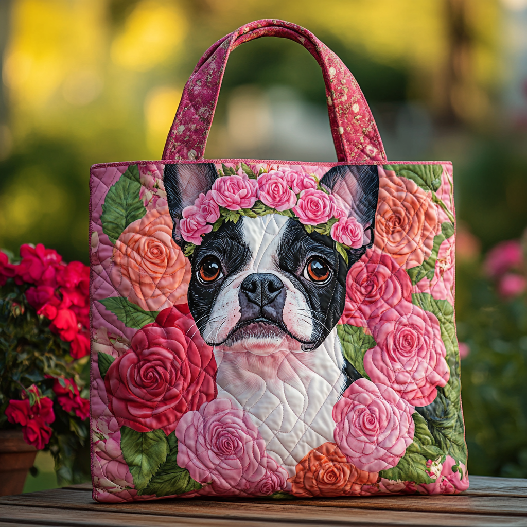 Boston Terrier Šarm Prošivena Torba
